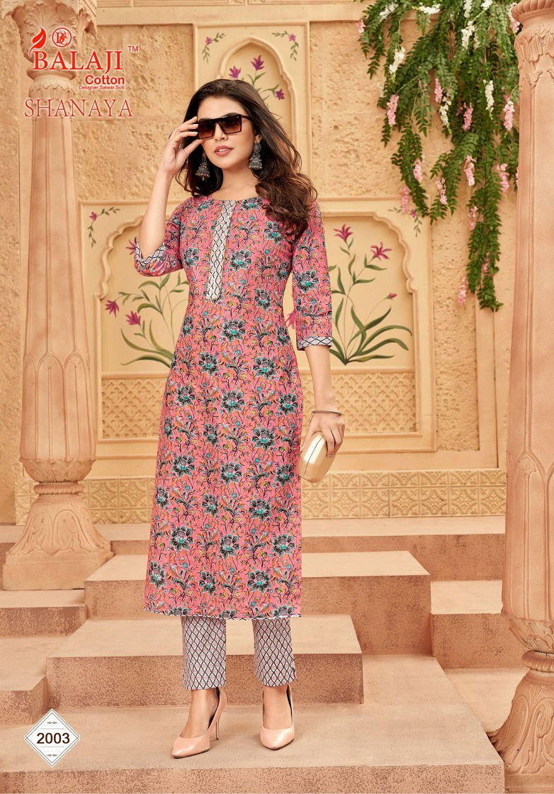 Balaji Shanaya Vol 2 Wholesale Cotton Kurti With Bottom Catalog